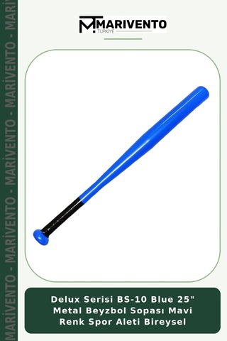 Delux Serisi Bs-10 Blue 25" Metal Beyzbol Sopası Mavi Renk Spor Aleti Bireysel