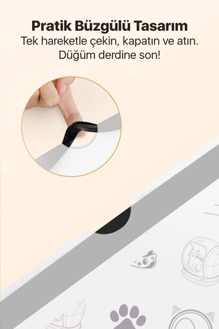 Atık Torbası - Akıllı Kedi Tuvaletleri İle Uyumlu Mösta Kokulu & Büzgülü Atık Torbası