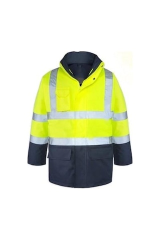 Max Safety 5+1 Oxford Parka Sarı-lacivert Xl