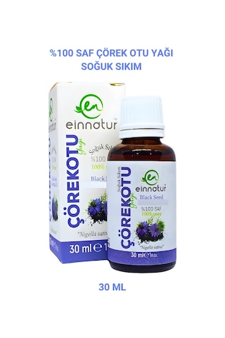 Einnatur Çörek Otu Yağı %100 Saf Soğuk Sıkım Nigella Sativa Oil