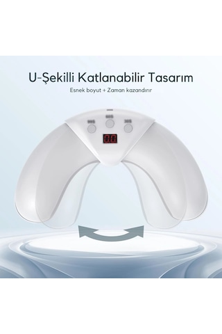 Shopttech 36w Katlanabilir Işık Cihazı El Ve Ayak Tırnağı İçin Led Fototerapi Lambası, Usb Şarjlı