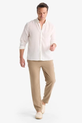 Defacto Relax Fit Kısa Paça Keten Görünümlü Pantolon E4790ax25aubn295 Kahve