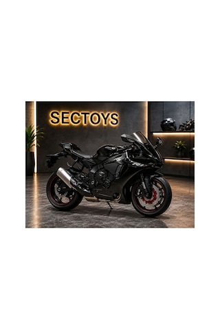 1:12 Ölçek Yamaha Yzf-r1 Model Diecast Motosiklet Kutulu Lisanslı Yamaha Yzf-r1 Siyah