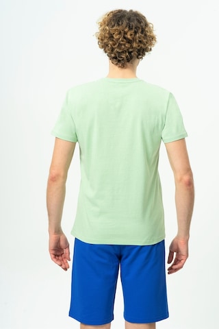 Benetton Bnt-m20474-23y Erkek T-shirt BNT-M20474-R1938 Yeşil
