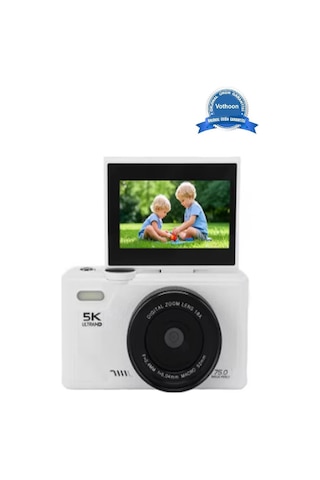 5k 75mp Hd Dijital Kamera 18x Dijital Zoom, Flaşlı,3.0 İnç E