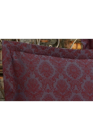 Monaco Bambu Jakar Kumaş Bordo Ikili Oksford 60x80 Cm Yastık Kılıfı-1323 Çok Renkli