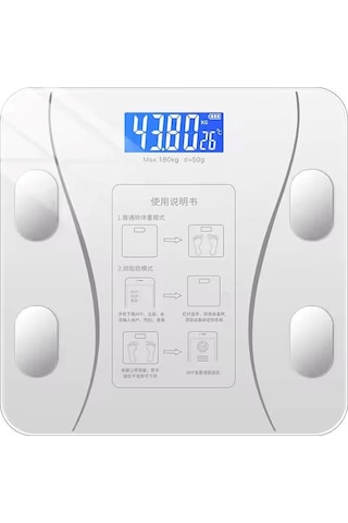 Concord C-w01 Dijital Akıllı Bluetooth Baskül - Beyaz - Pil Hediyelidir