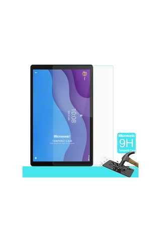 Microsonic Lenovo Uyumlu Tab M10 TB-X306F 10.1" (TRZA6W0026TR) Tempered Glass Cam Ekran Koruyucu