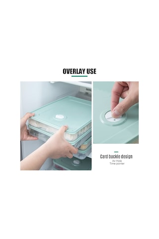 Springsun Çok Katmanlı Buzdolabı Saklama Kabı, Yiyecekleri Taze Tutar, Şeffaf Ve Kapaklı Diğer