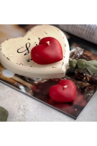 Vıp Dekor Düğün Mumları Heart Red Floating Water Candle 24 Adet Kırmızı Su Mumu Suda Yüzen Mum Renkli