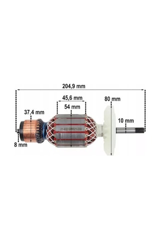 Electricquality Bosch Gws 20-180, Gws 20-230 İçin Rotor Armatür 150950641