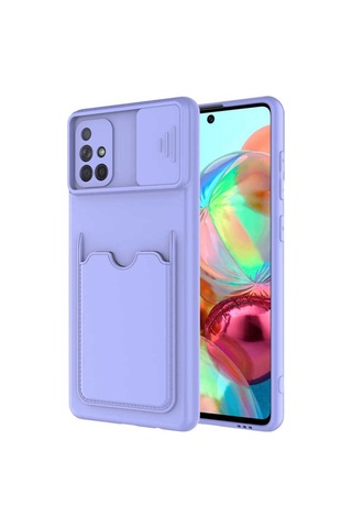 Samsung Uyumlu Galaxy A71 Kılıf Zore Kartix Kapak Lacivert