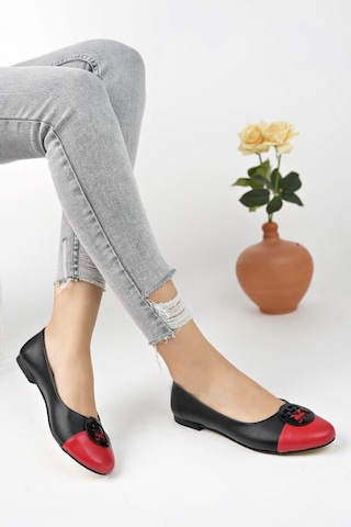 Muggo Vargas Garantili Günlük Ortopedik Şık Tarz Ve Rahat Kadın Tokalı Babet 001