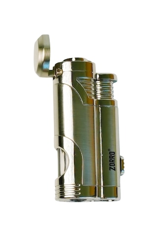 Zorro 2 Torch Pürmüz Gümüş Metal Puro Çakmağı - Trm1000