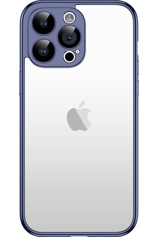 Apple Uyumlu iPhone 15 Pro Max Kılıf Zore Kamera Korumalı Bontez Bumper Lacivert