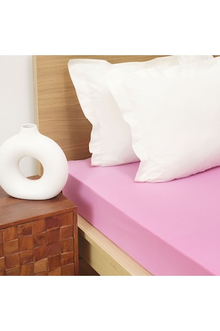 Karaca Home Fuşya Penye Tek Kişilik Fitted Çarşaf