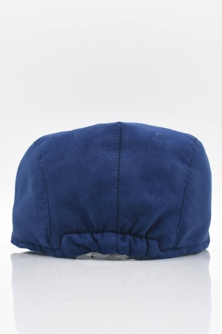 Külah Erkek Düz Pamuklu Lacivert Flat Cap Kasket - Standart Lacivert
