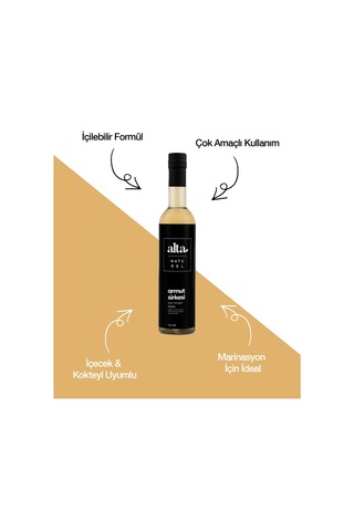 Alta Naturel Doğal Fermente Armut Sirkesi 250 ML