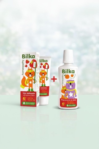 Bilka Homeopathy 6+ Çocuk Ağız Bakım Seti Ahududu Aromalı Diş Macunu Ve Portakal Aromalı Ağız Gargarası Bilka Homeopathy 6+ Çocuk Ağız Bakım Seti Ahududu Aromalı Diş Macunu Ve Portakal Aromalı Ağız Gargarası
