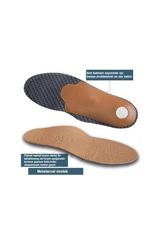 Active Team LT01 - Deri Tam Ortopedik Ark Destekli Hakiki Deri Tabanlık