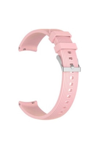 Samsung Galaxy Uyumlu Watch 46mm 22mm Krd-18 Silikon Kordon - Krem