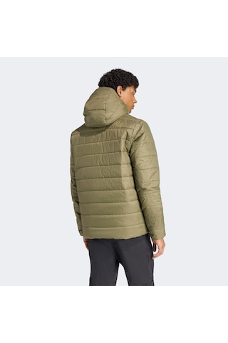 Adidas Terrex Multi Essentials Climawarm Yalıtımlı Kapüşonlu Erkek Yeşil Yürüyüş Montu Kb2186