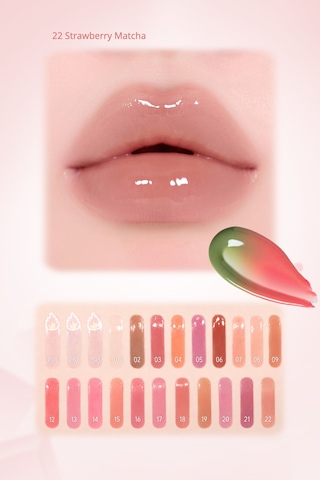 Dudaklara Dolgun&ışıltılı Görünüm Sunan Gloss Perıpera Ink Glasting Lip Gloss 22 Strawberry Matcha