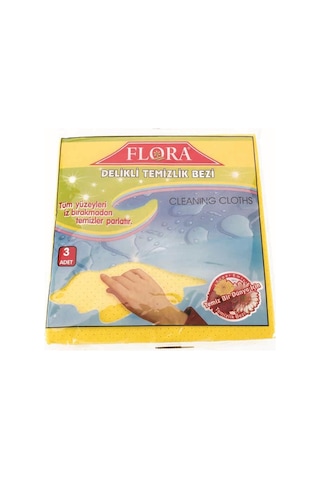 Flora Delikli Temizlik Bezi 3'Lü F040