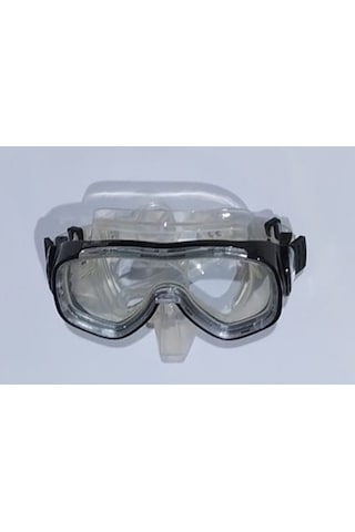 SİYAH ÇERÇEVELİ SEFFAF MASKE / ARASI ACIK