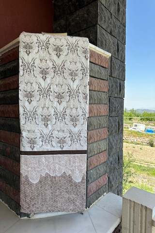 Çift Kişilik Çok Amaçlı Pike, Yazlık Pike, Desenli Pike, Yatak Örtüsü 195x220cm Kahverengi