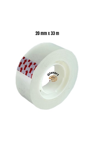 Para Bantı Transparan Şeffaf Bant 20 Mm X 33 M. 1 Adet 1