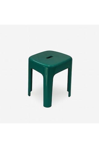 Saban Tabure Sağlam Plastik Kırılmaya Dayanıklı Bahçe, Balkon ,banyo Yeşil