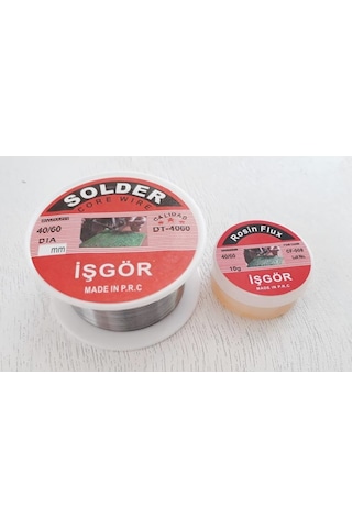 Lehim Pastası Ve Lehim Teli Lehimleme Kremi Solder 40/60 (327229120)