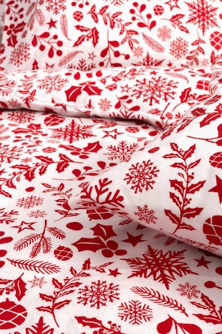 Cotton Collection Kışlık Pazen Çift Kişilik Nevresim Seti Floral Renkli