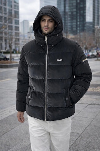 Hugo Boss Erkek Kışlık Mont Siyah