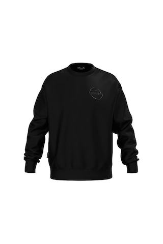 Mizuno Athletic Crew Neck Erkek Sweatshirt Siyah Çok Renkli