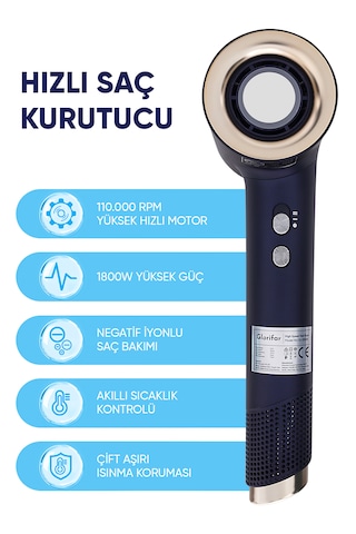 Glorifar GL-F501B Negatif İyon Saç Kurutma Makinesi