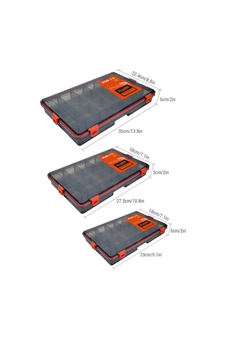 Aubyhe Xl Mavi Su Geçirmez Plastik Olta Takımı Kutusu - Ayarlanabilir Tabaklar Ve Taşıma Kolu İle Organize Edin