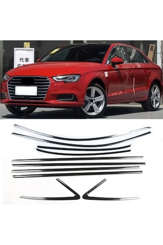 Audi A3 Sedan Cam Çerçevesi Kenar Çıtası Krom Tamtur 2013+