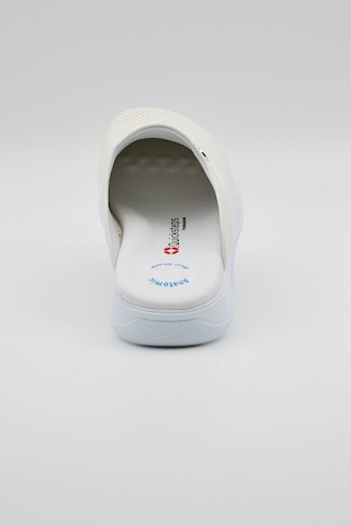 Term-0011 Quicksteps Professional Erkek Anatomik Ve Comfort Sabo Terlik Beyaz