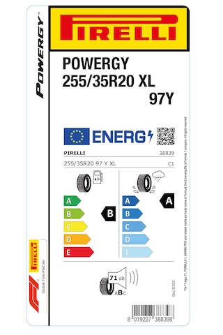 Pirelli 255/35R20 97Y Xl Powergy Yaz Lastiği 2024