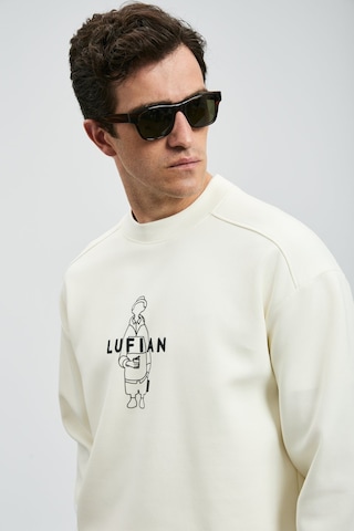 Lufian Erkek Sımba Sweatshirt 112030175 Kırık Beyaz Kırık Beyaz