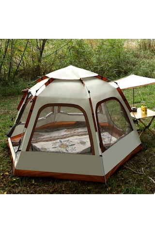 6 Kişilik Otomatik Çadır 280x240x155 Cm Çadır Çantalı Çadır - Su Geçirmez Çadır Sineklikli Çadır Çok Renkli