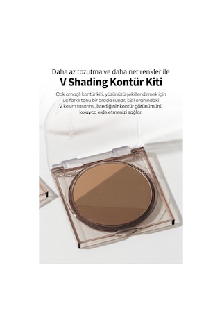 Peripera Doğal Görünüm Sunan 3 Lü Kontür Kiti Perıpera V Shading 002 Deep Brown