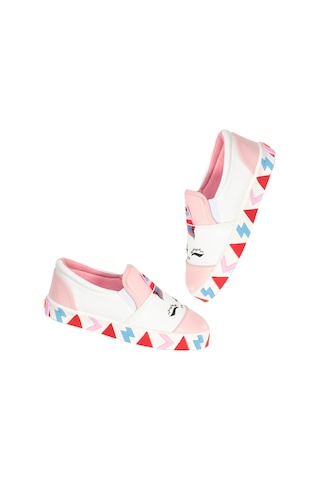 Unicorn Beyaz Lastikli Kız Sneakers Beyaz
