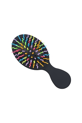 Vkemall Küçük Taşınabilir Hava Yastıklı Saç Fırçası - Yumuşak Uçlu Sırtlı Tırnaklar İle Saç Ve Kafa Derisi Masajı, Tüm Saç Tiplerine Uygun - Siyah