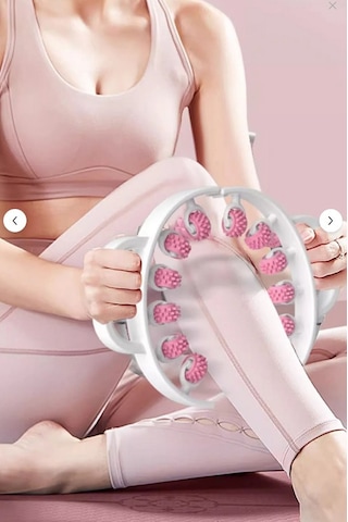 360 Derece 12 Tekerlekli Bacak Masaj Aleti - Selülit Karşıtı Roller Çok Renkli