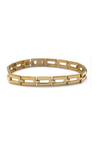 Ferizz Altın Kaplama Erkek Bileklik Eblk-348 Gold