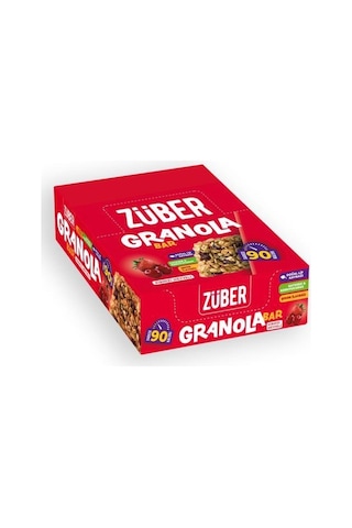 Züber Kırmızı Meyveli Granola Bar 15 x 25 G