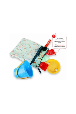 Minimono 2'li Islak & Kuru Çanta Seti Sıvı Geçirmez Pu İç Yüzey Büyük + Küçük Boy 2'li Set Plaj
